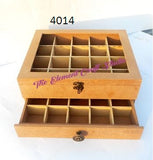40 Slot Jewelry Box with Acrylic Lid