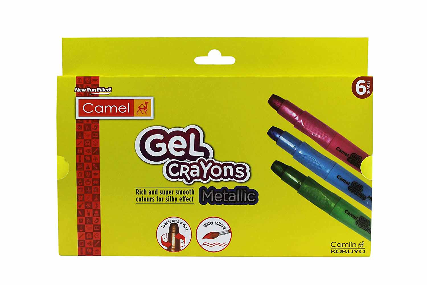 Camel Metallic Gel Crayons