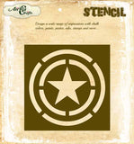 Captain America Shield Stencil