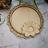 Circular Premark Lotus Pooja Thali Platter