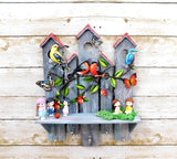 The Bird Houses Key Holder with Shelf