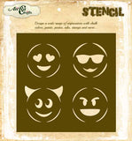 Emoji Face Stencil