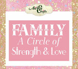 Family A Circle Stencil