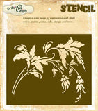 Fuchsia Flowers Stencil