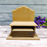 Square Coaster With Vintage Stand