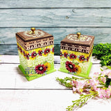Wooden Container Set of 2 Pieces