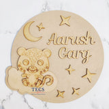 Kids Name Plate with Cute Tiger