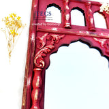 Royal Rajwadi Mirror with Pillars