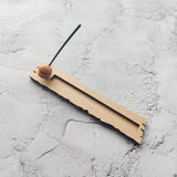 Wooden Block Incense Stick Holder