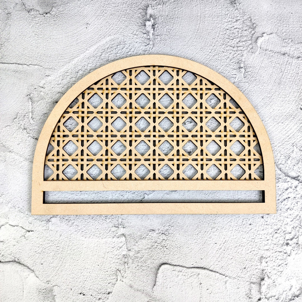 Rattan Half Circle Macrame Base Handilane