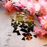 Triangle Shaped Golden Mirrors for Lippan Art