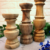 Wooden Candle Pillar Set C