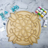 Lippan Mud Mirror Wall Panel DIY Kit - Padma Chakra Mandala