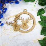 Reindeer Christmas 3D Ornament A