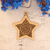 Mandala Star Christmas Ornament
