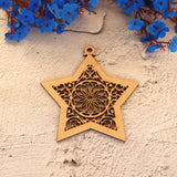 Mandala Star Christmas Ornament