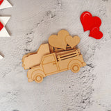 Valentine Lovely Truck 3D Fridge Magnet