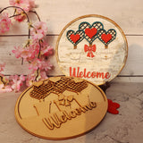 Valentine Love Plants with Welcome Plank