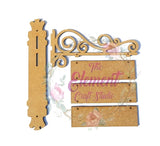 Victorian Double Sided Hanging Name Plate--4