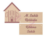 nameplate made in mdf,house decor nameplate, made in wood