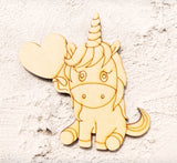Cheery Unicorn Fridge Magnet Cutout
