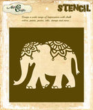 Ornate Elephant Stencil