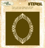 Oval Ornate Stencil 1