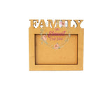 mdf family cutting photo frame