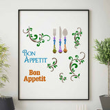 Bon Appetit Stencil