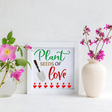 Love Plant Stencil