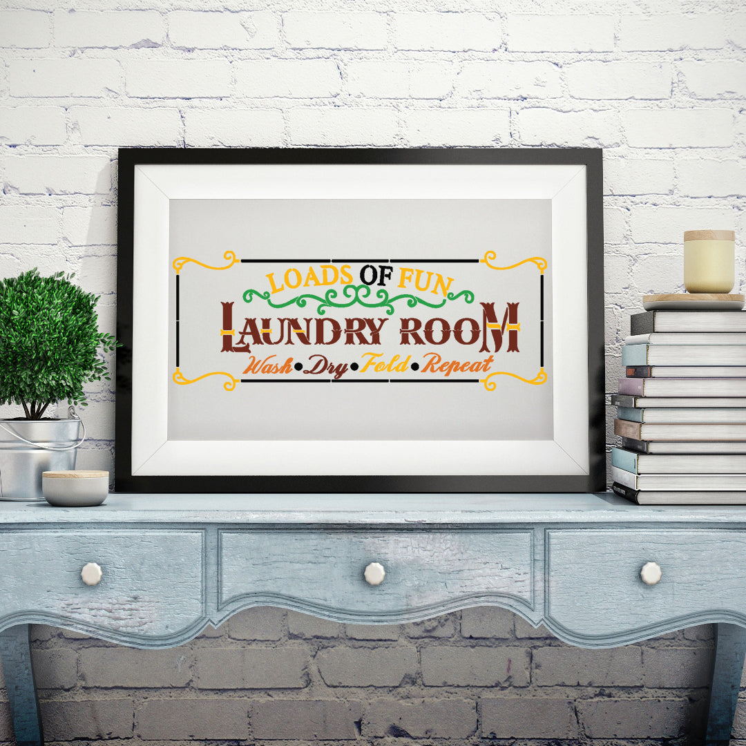 Laundry Room Stencil Handilane