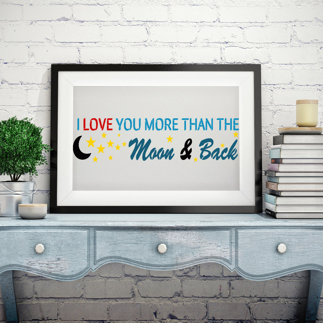 Love You To The Moon Stencil