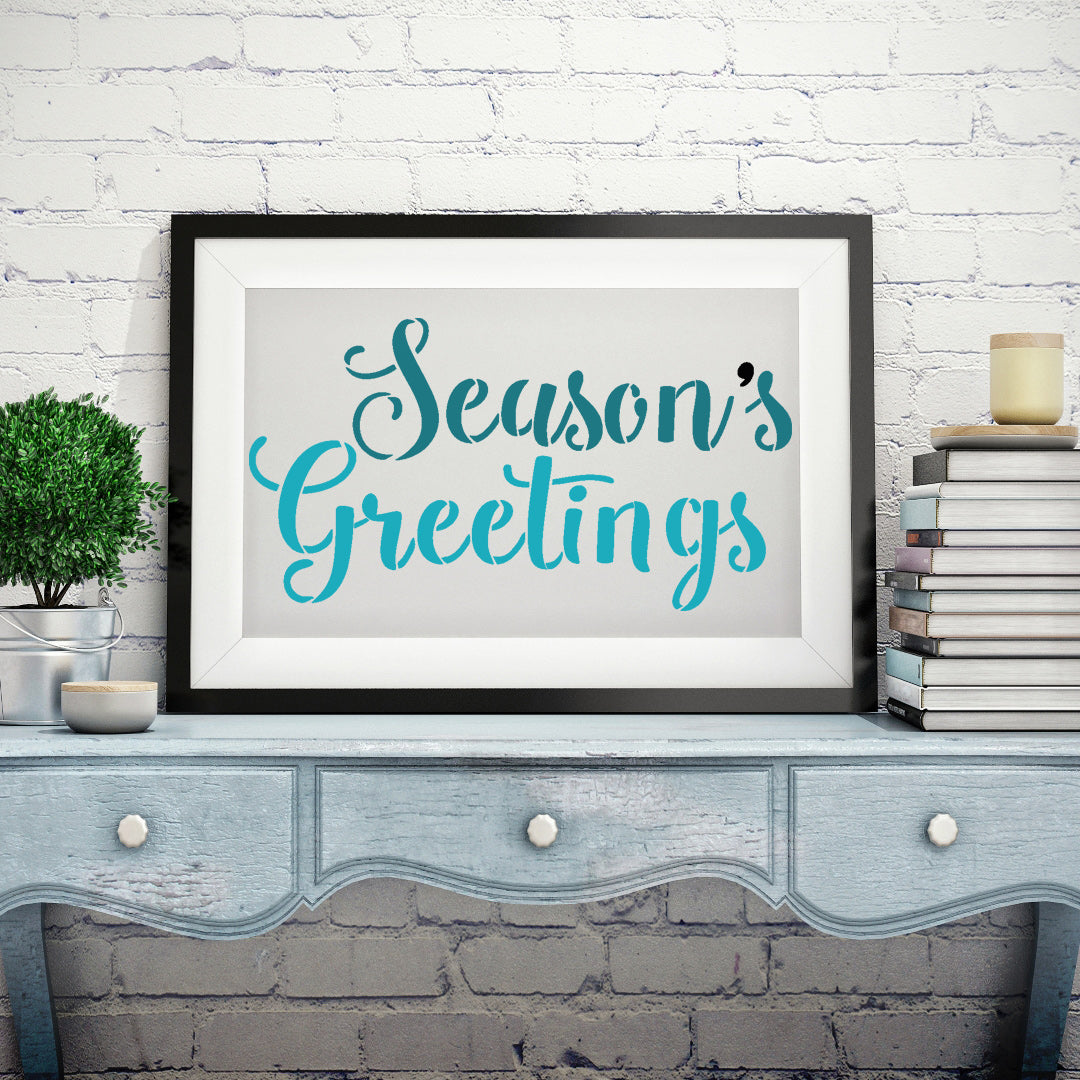 Season's Greetings Stencil