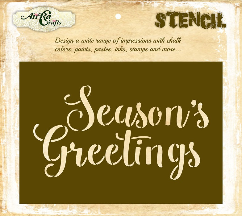 Season S Greetings Stencil Handilane