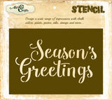 Season's Greetings Stencil