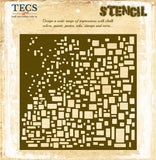 Broken Checks Stencil