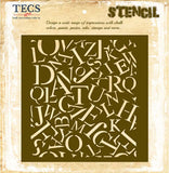 Jumbled Letters Stencil