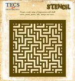 Tetris Check Stencil