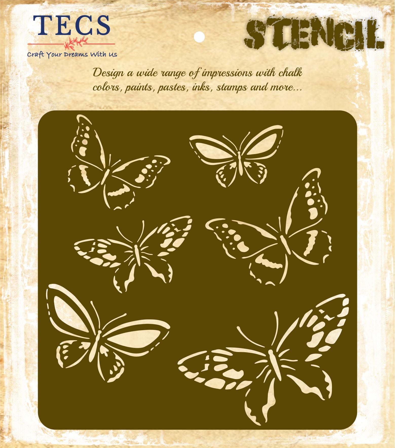 Butterflies Stencil 1