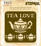 Tea Love Stencil
