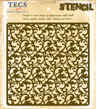 Swirls Allover Pattern Stencil