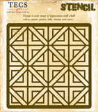 Diamond Tiles Pattern Stencil