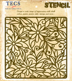 Flowers Pattern Stencil
