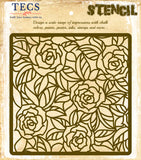 Flower Rose Pattern Stencil