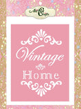 Vintage Home Calligraphy