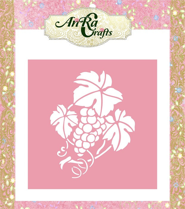 Grapes Bunch Stencil Handilane