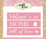 Set Of Home Quotes Stencil-2