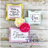 Small Carved Edge Photo Frame Set