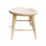 Small Nordic Style Wooden Round Stool