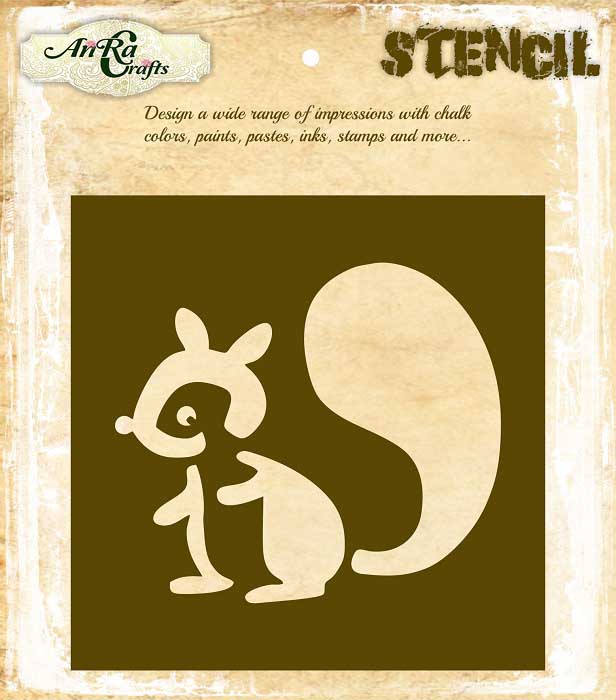 Squirrel Stencil Handilane